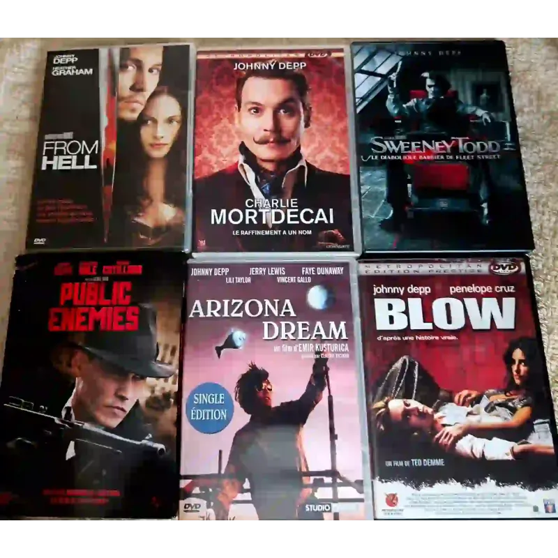 Johnny Depp Pack Films DVD