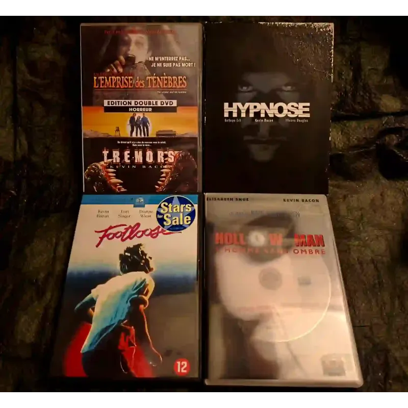 Kevin Bacon Pack 6 Films DVD Hypnose Exorcism - L'emprise des ténèbres Tremors Footloose
