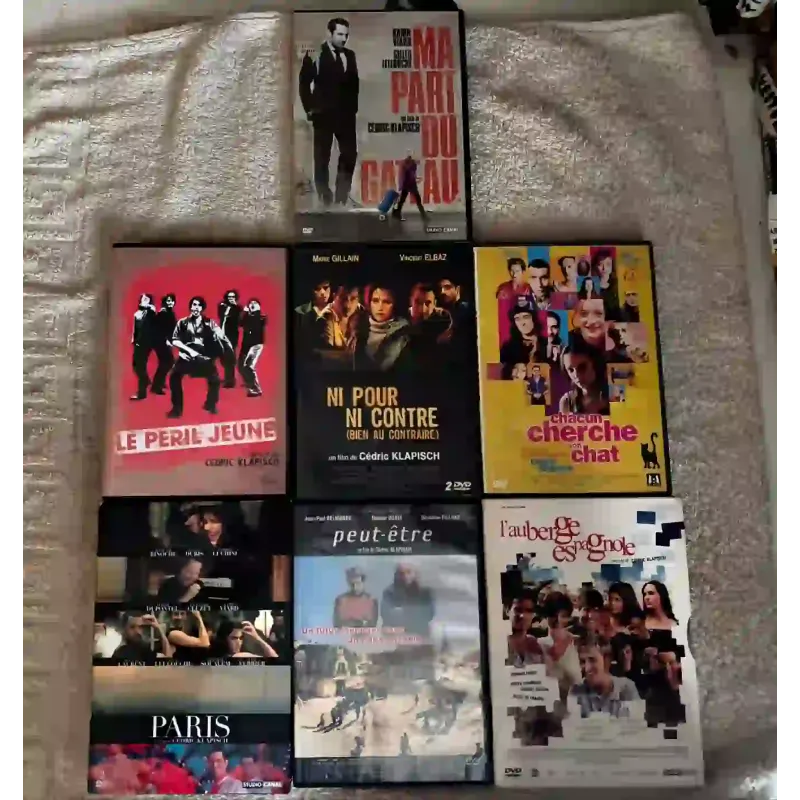 DVD Cédric Klapisch Pack 7 Films Ni pour ou contre Le péril jeune Ma part du gateau  L'auberge espagnole