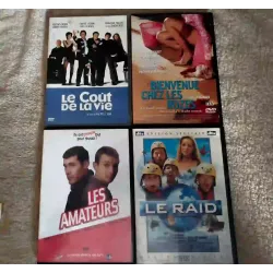 DVD Lorant Deutsch Pack 4 Films Le raid Le coût de la vie Bienvenue chez les Rozes Les amateurs