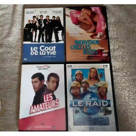 DVD Lorant Deutsch Pack 4 Films Le raid Le coût de la vie Bienvenue chez les Rozes Les amateurs