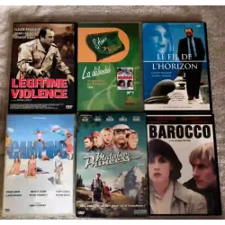 Claude Brasseur Pack 6 Films DVD La débandade Malabar princess Barocco Le fil de l'horizon Légitime violence
