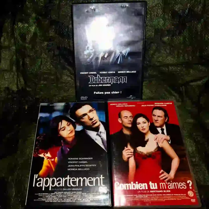 Monica Bellucci Pack 3 Films DVD Dobermann Combien tu m'aimes 
L'appartement