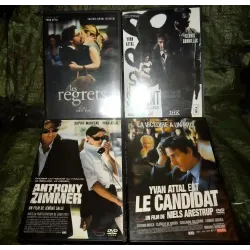 Yvan Attal Pack 4 Films DVD Les regrets Le serpent Anthony Zimmer Le candidat