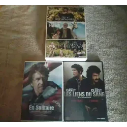 François Cluzet Pack 5 Films DVD En solitaire Les liens du sang Les enfants du marais + L'école buissonnière + Heidi