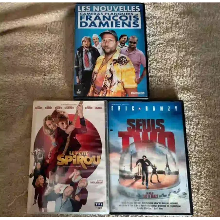 François Damiens Pack 3 DVD Le petit Spirou Seuls two Les nouvelles caméras planquées