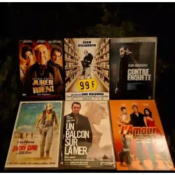 Jean Dujardin Pack 6 Films DVD Un balcon sur la mer Lucky Luke 
Il ne faut jurer de rien 99 Francs
Contre-enquête