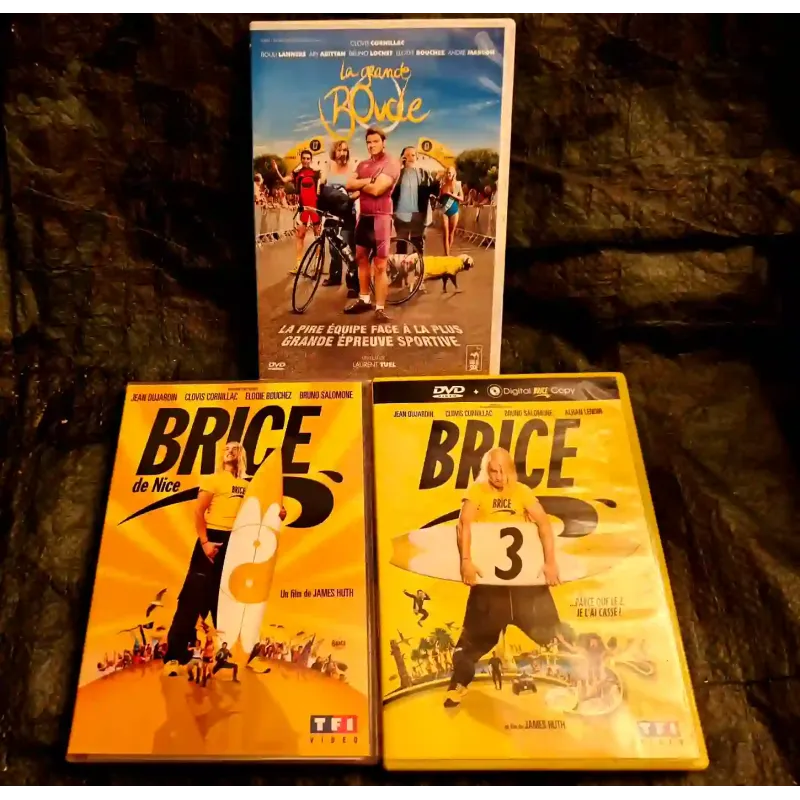 Elodie Bouchez Pack 3 Films 4 DVD Brice de Nice Brice 3 La grande boucle