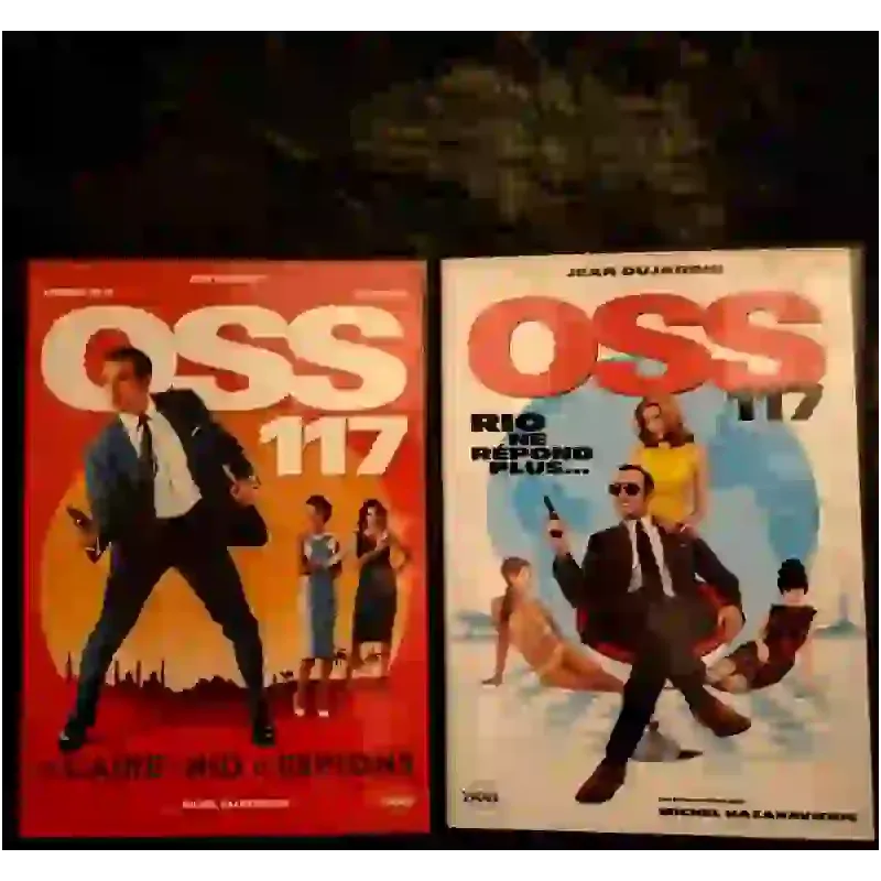 OSS 117 Pack 2 Films DVD VF Nid d'espions Rio ne répond plus