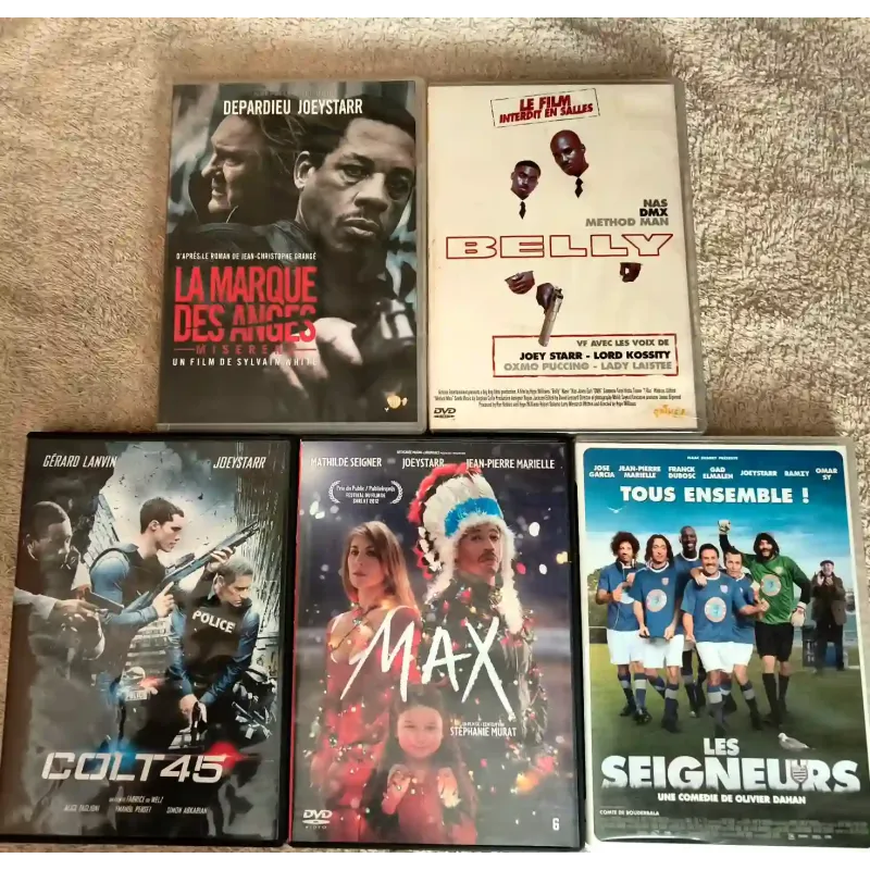 Joeystarr Pack 5 Films DVD La marque des anges Max Colt 45 Les seigneurs Belly
