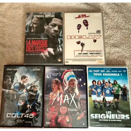 Joeystarr Pack 5 Films DVD La marque des anges Max Colt 45 Les seigneurs Belly