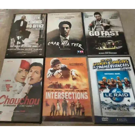 Roschdy Zem Pack 6 Films DVD Omar m'a tuer Chouchou 36 Quai des orfèvres Le raid Intersections