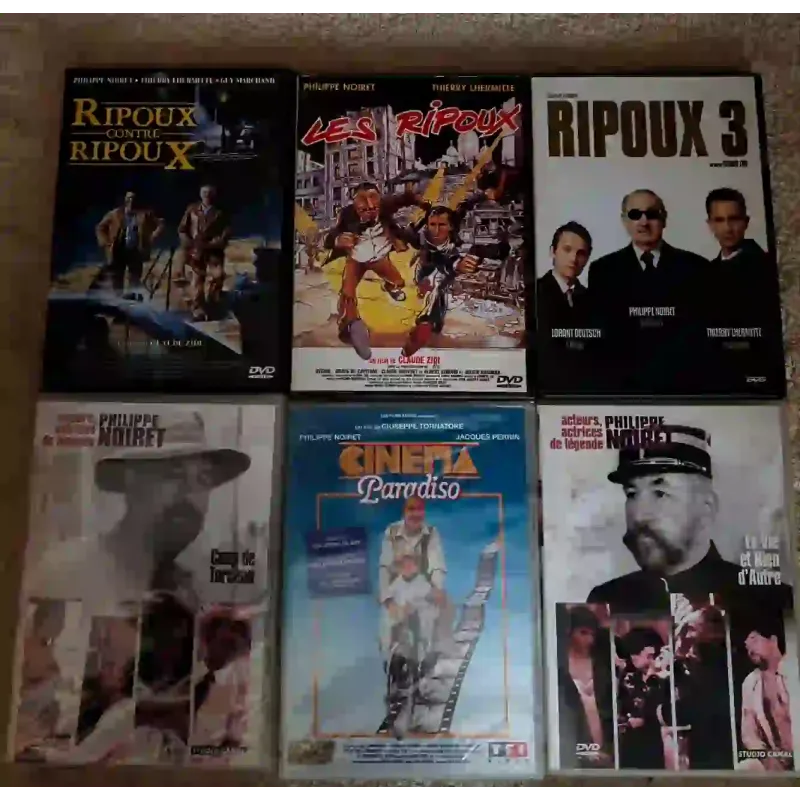 Philippe Noiret Pack 6 Films DVD Les Ripoux trilogie Cinema Paradisio La vie et rien d'autre Coup de torchon