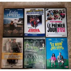 Jacques Gamblin Pack 6 Films DVD Le nom des gens Pédale douce Les enfants du marais Enfin veuve