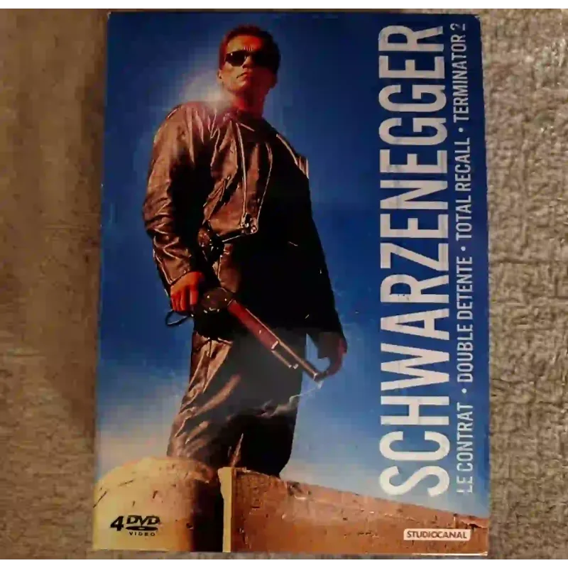 Le Contrat Terminator 2 Double détente Total recall Coffret 4 Films DVD Schwarzenegger
