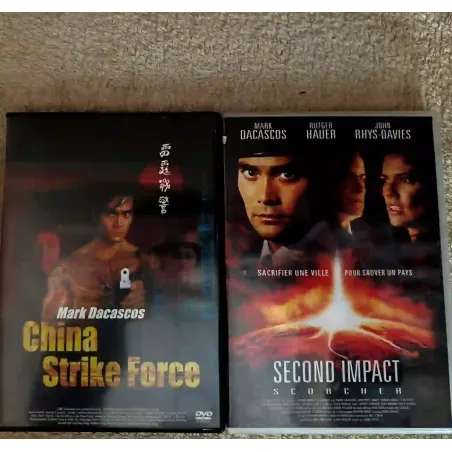DVD Mark Dacascos Pack 2 Films Second impact China strike force