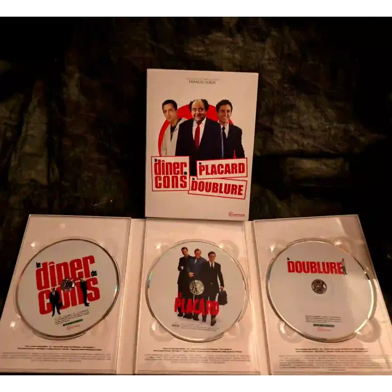 Le dîner de cons + Le placard + La doublure Coffret 3 Films DVD Veber Villeret Lhermitte Huster Prévost