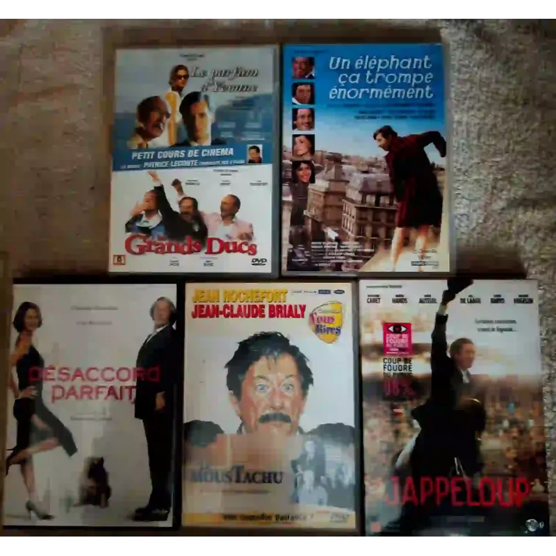 Jean Rochefort Pack 6 Films DVD Le parfum d'Yvonne + Les grands ducs
Un éléphant ça trompe énormément
Le moustachou Jappeloup