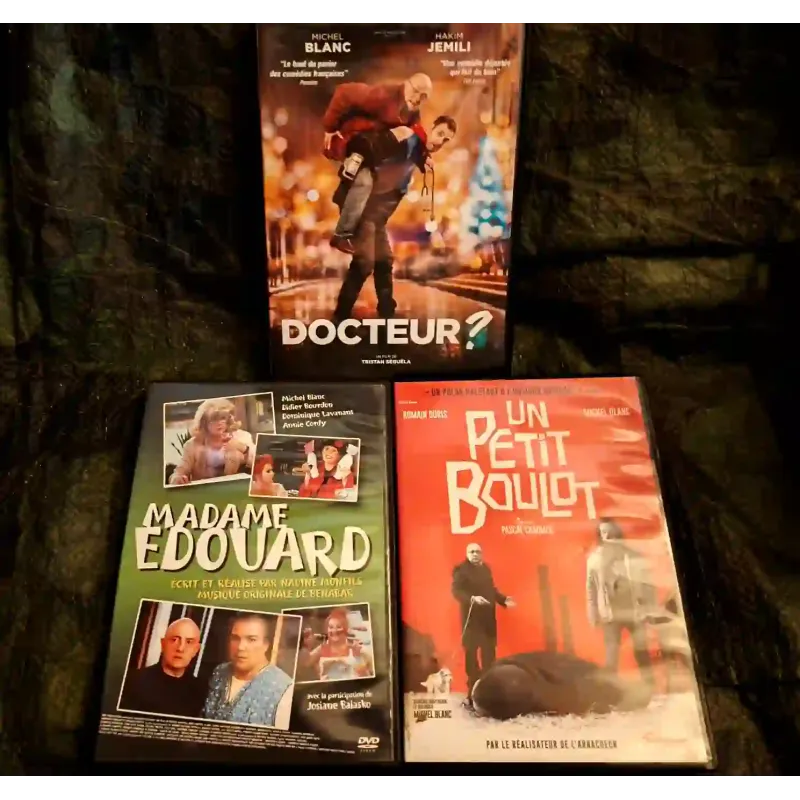 Michel Blanc Pack 3 Films DVD Docteur ? Madame Edouard Un petit boulot