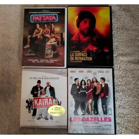 Franck Gastambide Pack 4 Films DVD Pattaya La surface de réparation Les Kaïra Les gazelles