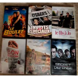 Gérard Lanvin Pack 6 Films DVD Premiers crus Le fils à Jo Le boulet 
Bon rétablissement Secret défense Envoyés spéciaux
