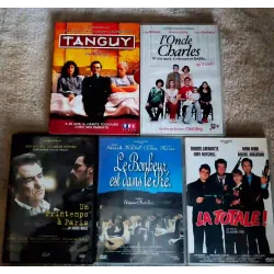 Eddy Mitchell Pack 5 Films 6 DVD VF L'oncle Charles Tanguy Un printemps à Paris La Totale Le bonheur est dans le pré