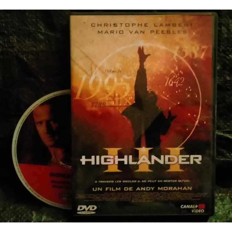 Highlander 3 - Andy Morahan - Christophe Lambert - Mario Van Peebles  Film DVD 1994
