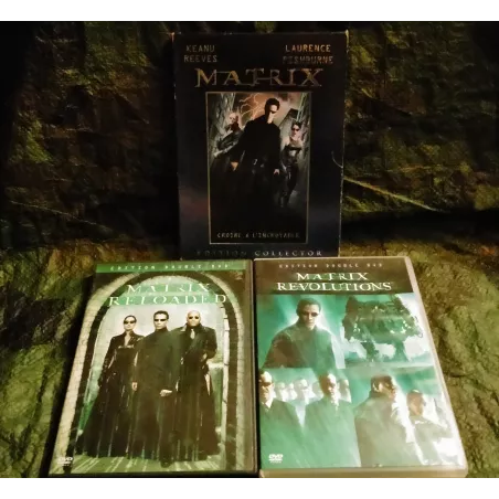 Matrix Pack Trilogie 3 Films 5 DVD Wachowski Reeves Fishburne