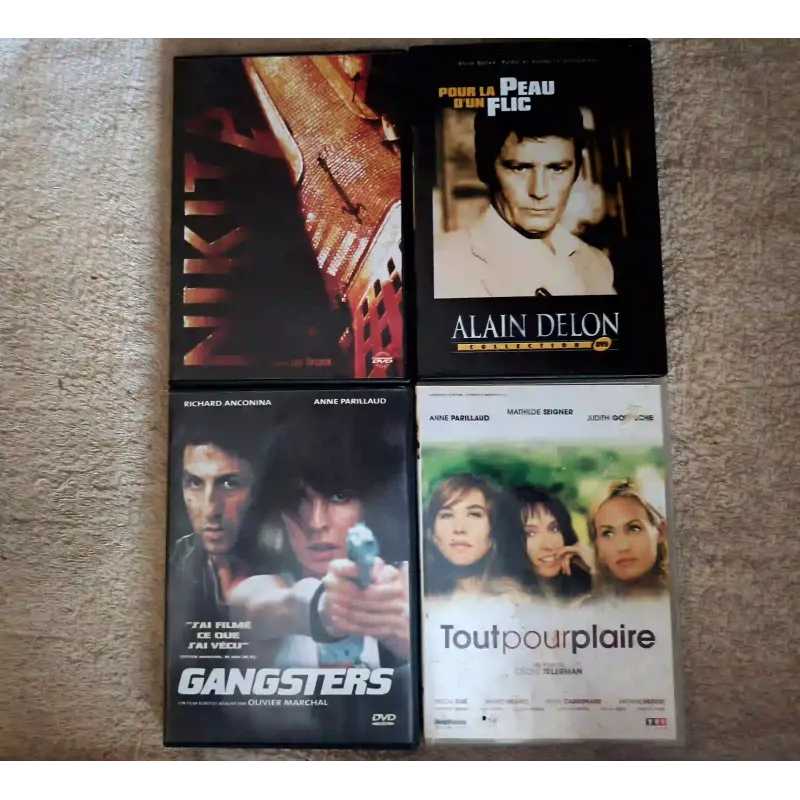 Anne Parillaud Pack 4 Films DVD VF Pour la peau d'un flic Nikita Gangsters Tout pour plaire