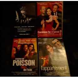 Monica Bellucci Pack 4 Films DVD Dobermann Combien tu m'aimes L'appartement Comme un poisson hors de l'eau