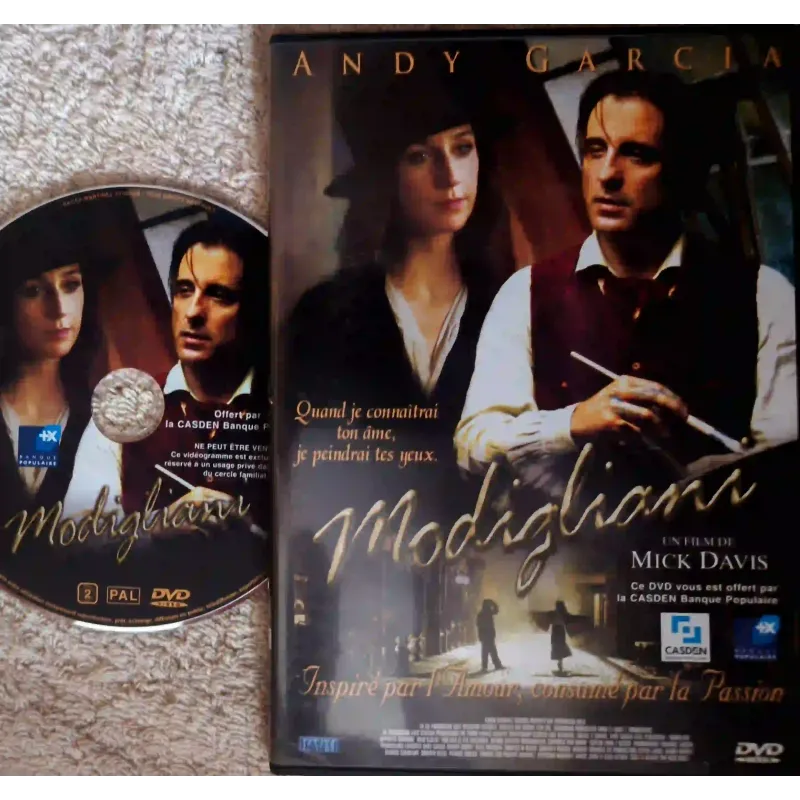 Modigliani - García Zylberstein Film DVD 2004 Boitier slim