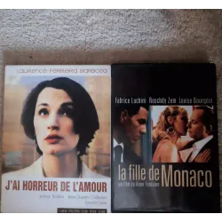 Jeanne Balibar Pack 2 Films DVD J'ai horreur de l'amour  La fille de Monaco