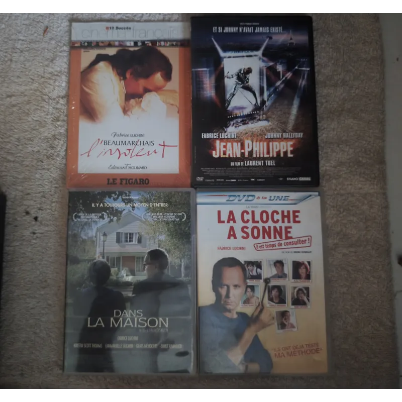 Fabrice Luchini Pack 4 Films DVD VF Beaumarchais, l'insolent Dans la maison La cloche a sonné Jean-Philippe