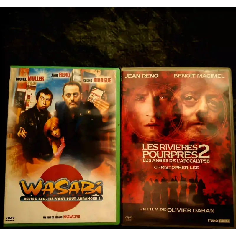 Jean Reno Pack 2 Films DVD Wasabi Les rivières pourpres 2