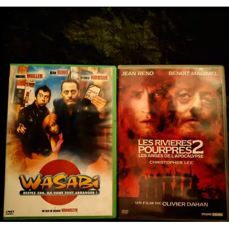 Jean Reno Pack 2 Films DVD Wasabi Les rivières pourpres 2