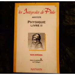 Physique Livre 2 - Aristote Livre Nathan