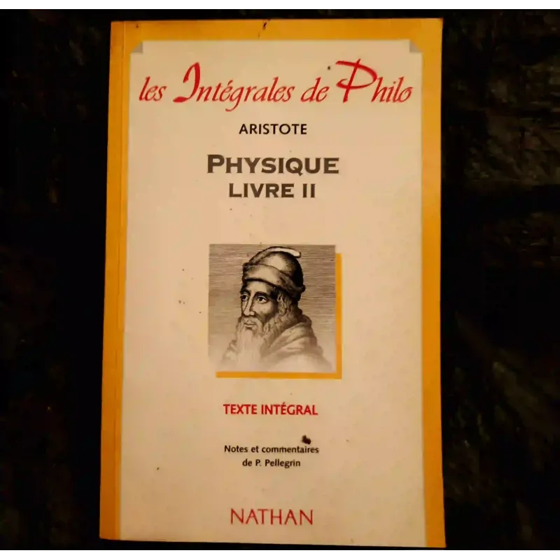 Physique Livre 2 - Aristote Livre Nathan