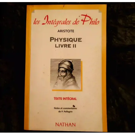 Physique Livre 2 - Aristote Livre Nathan