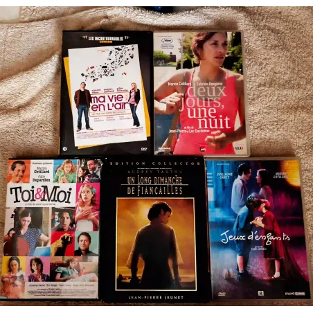 Marion Cotillard Pack 5 Films DVD Deux jours une nuit Ma vie en l'air 
Un long dimanche de fiançailles Toi et moi