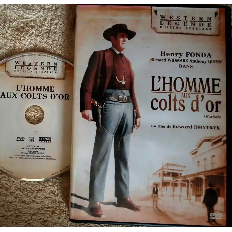 L'homme aux colts d'or - Dmytryk Fonda Widmark Quinn Film DVD VF 1959
