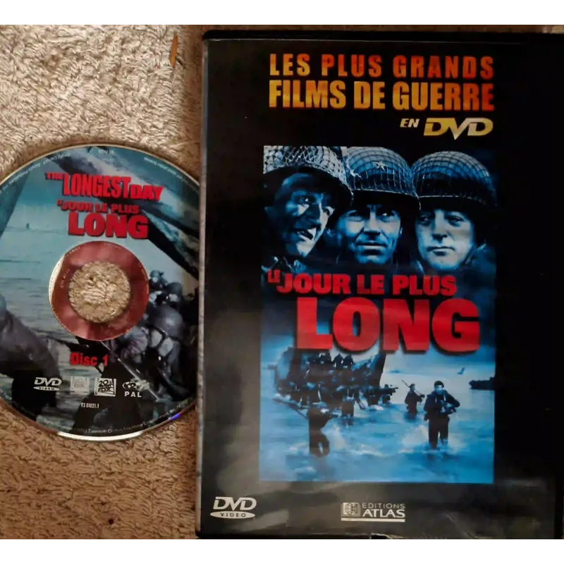 Le jour le plus long - Henry Fonda Wayne Mitchum Burton Bourvil Film DVD VF 1962