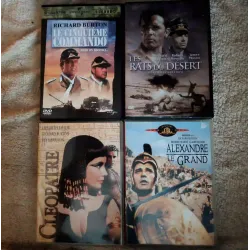 Richard Burton Pack 4 Films 5 DVD VF Cléopâtre Les rats du désert Le cinquième commando Alexandre le grand