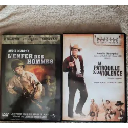 Audie Murphy Pack 2 Films DVD VF L'enfer des hommes La patrouille de la violence