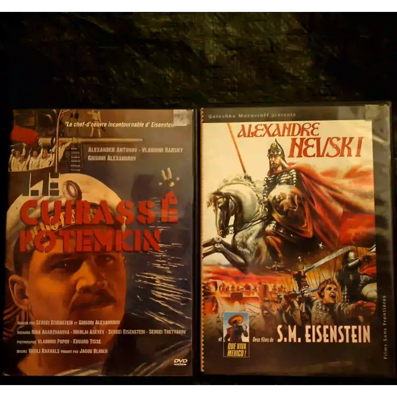 Sergueï Eisenstein Pack 3 Films 2 DVD Le cuirassé du Potemkine Alexandre Nevski Que viva Mexico