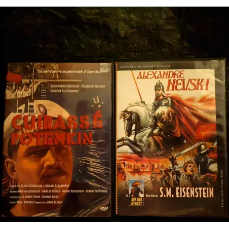 Sergueï Eisenstein Pack 3 Films 2 DVD Le cuirassé du Potemkine Alexandre Nevski Que viva Mexico