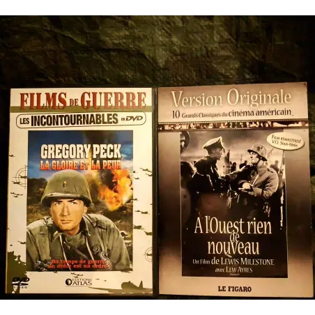 Lewis Milestone Pack 2 Films DVD VF A l'ouest rien de nouveau La gloire et la peur