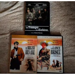 Robert Wagner Pack 3 Films DVD VF Le temps de la colère La lance brisée Jesse James le brigand bien-aimé