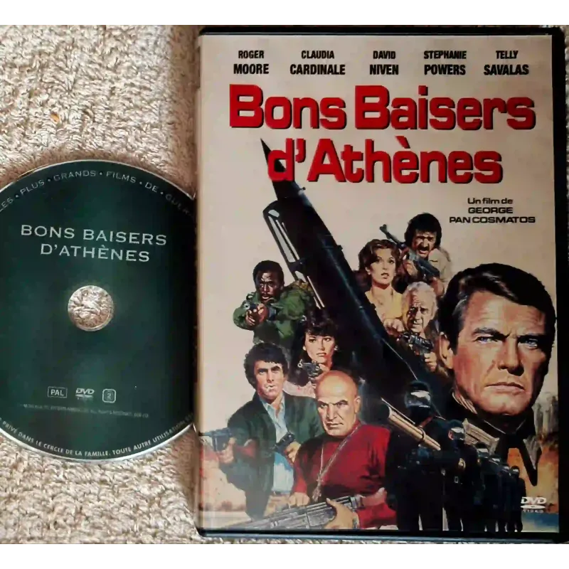 Bons baisers d'Athènes - Cosmatos Moore Savalas Niven Cardinale Holden Film DVD VF 1979