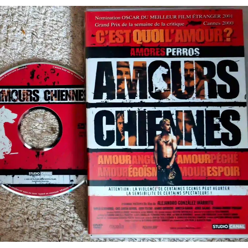 Amours chiennes - Echevarría Iñárritu Film DVD VF 2000