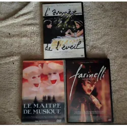 Gérard Corbiau Pack 3 Films DVD VF Le maître de musique Farinelli L'année de l'éveil